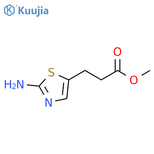 Methyl 3-(2-Amino-1,3-thiazol-5-yl)propanoate structure
