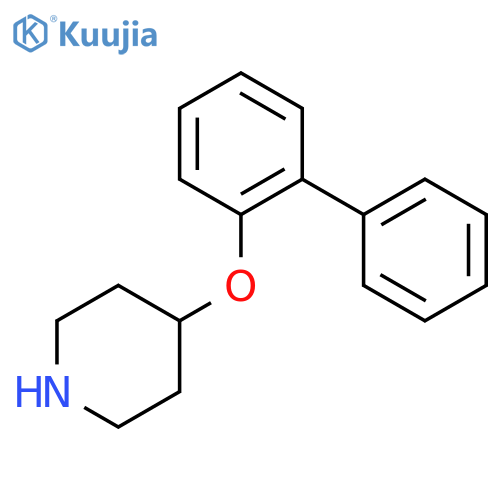 4-([1,1'-Biphenyl]-2-yloxy)piperidine structure