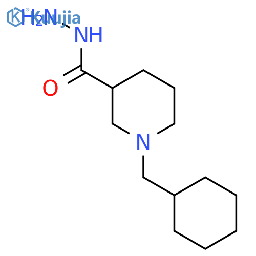 1-(Cyclohexylmethyl)piperidine-3-carbohydrazide structure