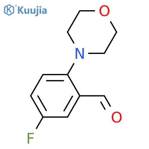 5-fluoro-2-(morpholin-4-yl)benzaldehyde structure