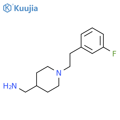 ({1-2-(3-Fluorophenyl)ethylpiperidin-4-yl}-methyl)amine structure