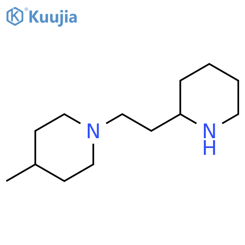4-Methyl-1-(2-piperidin-2-yl-ethyl)-piperidine structure