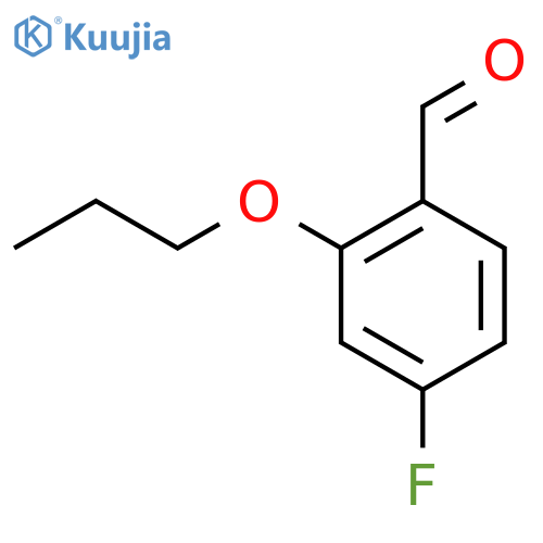 4-fluoro-2-propoxybenzaldehyde structure