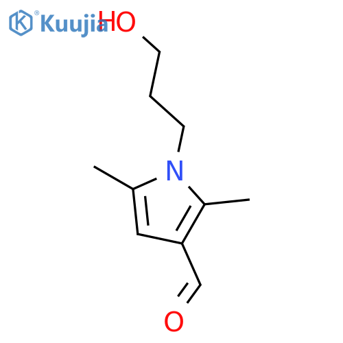 1-(3-Hydroxypropyl)-2,5-dimethyl-1H-pyrrole-3-carbaldehyde structure