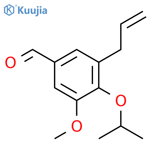 3-Allyl-4-isopropoxy-5-methoxy-benzaldehyde structure