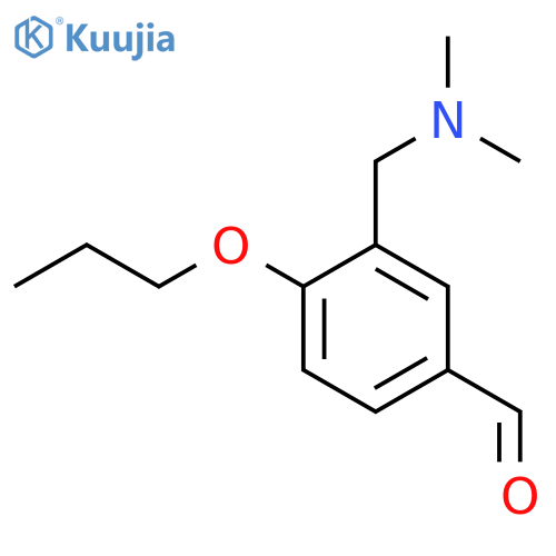 3-[(dimethylamino)methyl]-4-propoxybenzaldehyde structure