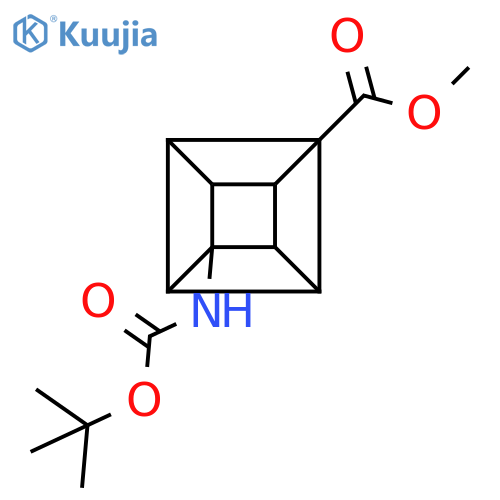 methyl 4-(tert-butoxycarbonylamino)cubane-1-carboxylate structure