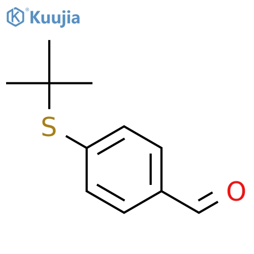 4-(tert-butylsulfanyl)benzenecarbaldehyde structure