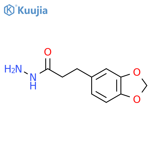 3-(1,3-Benzodioxol-5-yl)propanohydrazide structure