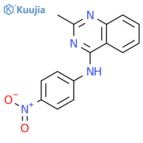4-Quinazolinamine, 2-methyl-N-(4-nitrophenyl)- structure