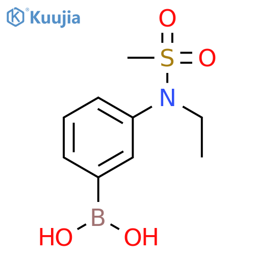 Boronic acid, [3-[ethyl(methylsulfonyl)amino]phenyl]- structure