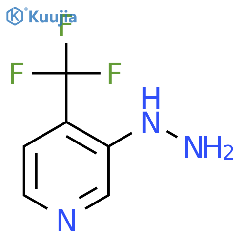 3-hydrazinyl-4-(trifluoromethyl)pyridine structure