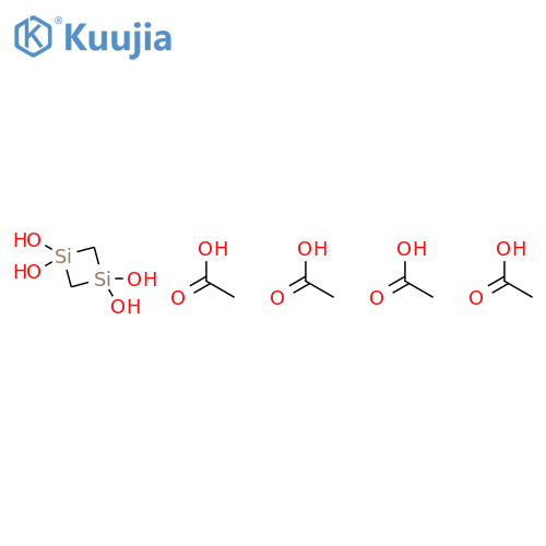 1,3-DISILACYCLOBUTANE-1,1,3,3-TETROL, TETRAACETATE structure