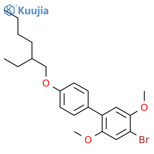 1,1'-Biphenyl, 4-bromo-4'-[(2-ethylhexyl)oxy]-2,5-dimethoxy- structure