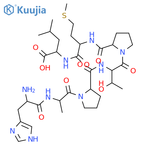 L-Leucine, L-histidyl-L-alanyl-L-prolyl-L-threonyl-L-prolyl-L-methionyl- structure