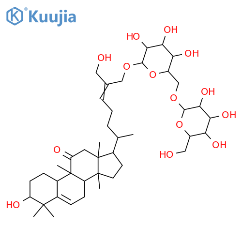 3,26,27-Trihydroxycucurbita-5,24-dien-11-one; 3β-form, 26-O-[β-D-Glucopyranosyl-(1→6)-β-D-glucopyranoside] structure
