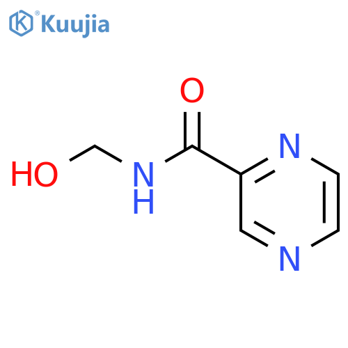 2-Pyrazinecarboxamide,N-(hydroxymethyl)- structure