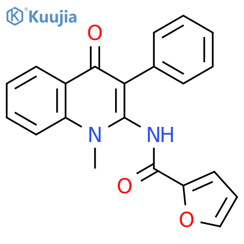 N-(1-methyl-4-oxo-3-phenyl-1,4-dihydroquinolin-2-yl)furan-2-carboxamide structure