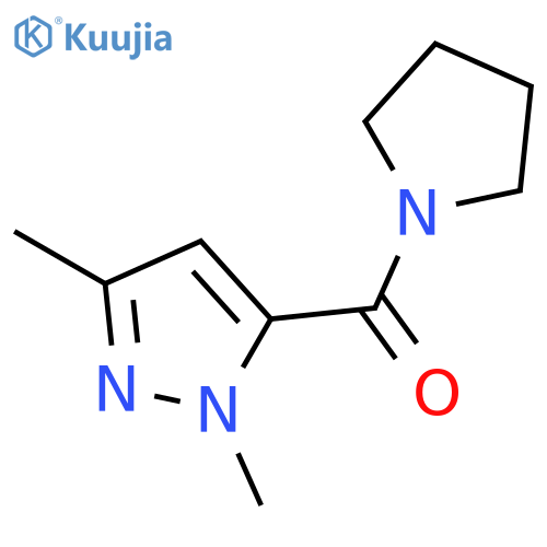 Pyrrolidine, 1-[(1,3-dimethyl-1H-pyrazol-5-yl)carbonyl]- structure
