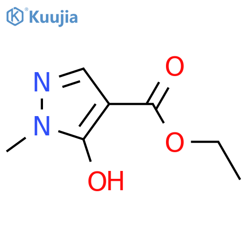 Ethyl 5-hydroxy-1-methyl-1H-pyrazole-4-carboxylate structure