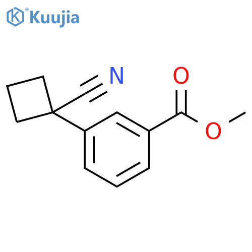 methyl 3-(1-cyanocyclobutyl)benzoate structure