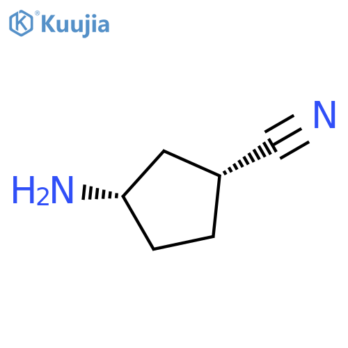 (1R,3S)-3-AMINOCYCLOPENTANE-1-CARBONITRILE structure