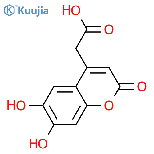 6,7-Dihydroxycoumarin-4-acetic Acid structure