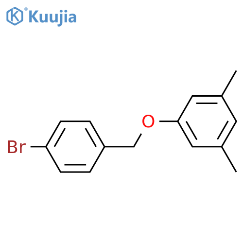 1-[(4-bromophenyl)methoxy]-3,5-dimethylbenzene structure