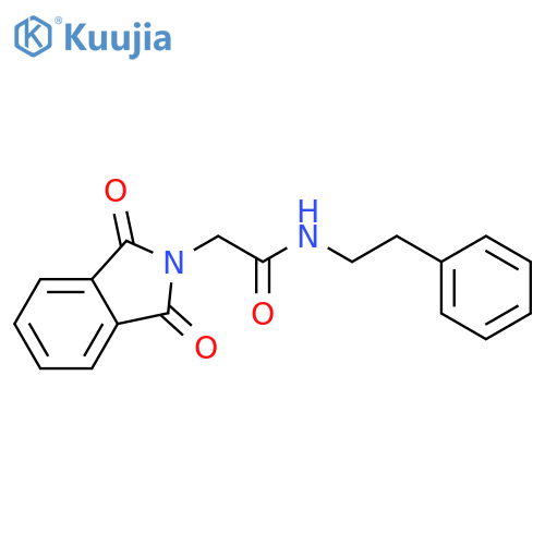 2-(1,3-dioxo-2,3-dihydro-1H-isoindol-2-yl)-N-(2-phenylethyl)acetamide structure