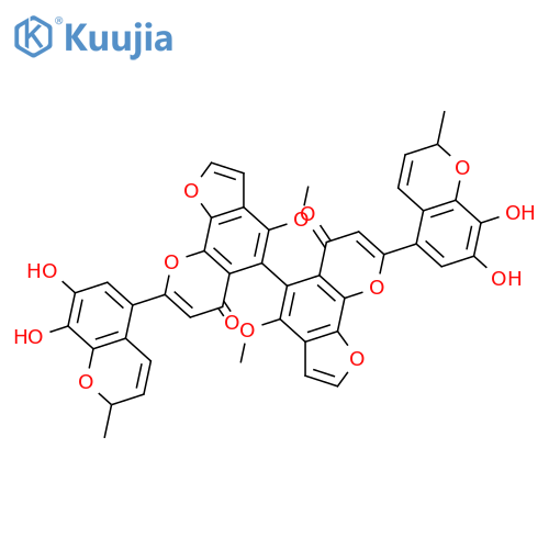 Bauhinia purpurea C44H30O14 Biflavone structure