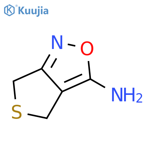 4H,6H-thieno3,4-c1,2oxazol-3-amine structure