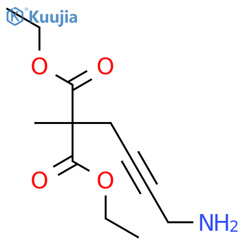 PROPANEDIOIC ACID, (4-AMINO-2-BUTYNYL)METHYL-, DIETHYL ESTER structure