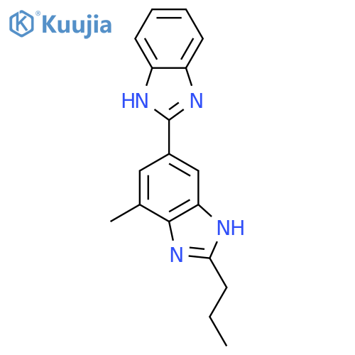 7'-Methyl-2'-propyl-2,5'-bi-1H-benzimidazole structure
