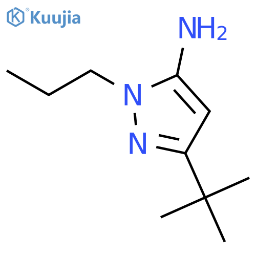 3-tert-butyl-1-propyl-1H-pyrazol-5-amine structure