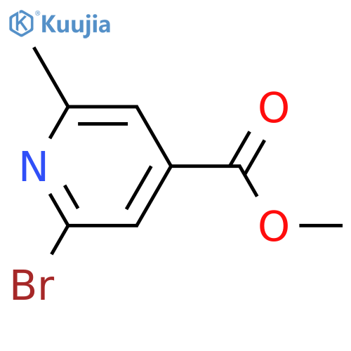 methyl 2-bromo-6-methylpyridine-4-carboxylate structure