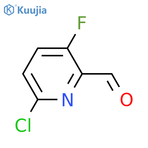6-Chloro-3-fluoropicolinaldehyde structure