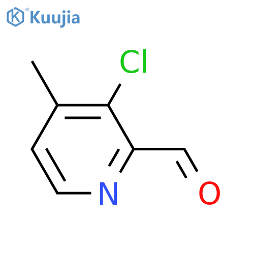 2-Pyridinecarboxaldehyde,3-chloro-4-methyl- structure