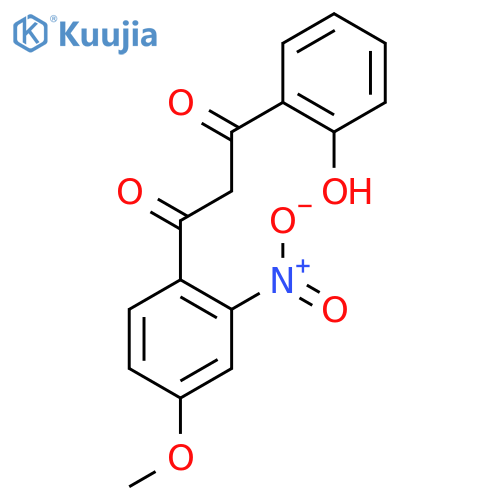 1,3-Propanedione, 1-(2-hydroxyphenyl)-3-(4-methoxy-2-nitrophenyl)- structure