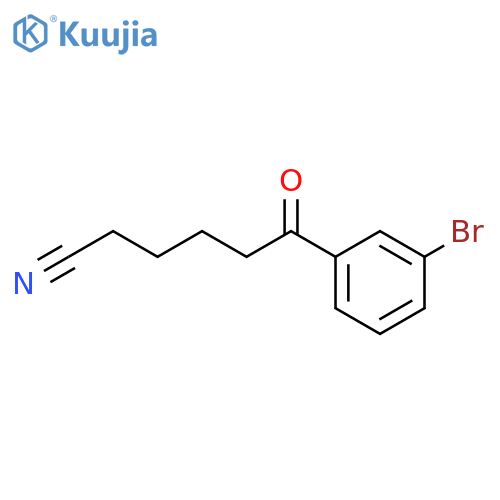 6-(3-bromophenyl)-6-oxohexanenitrile structure