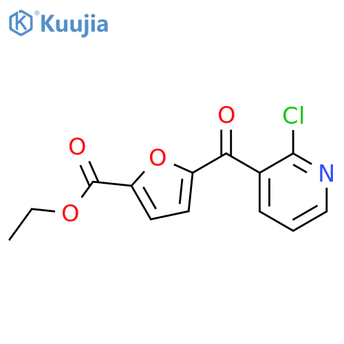 2-Chloro-3-(5-Ethoxycarbonyl-2-Furoyl)Pyridine structure