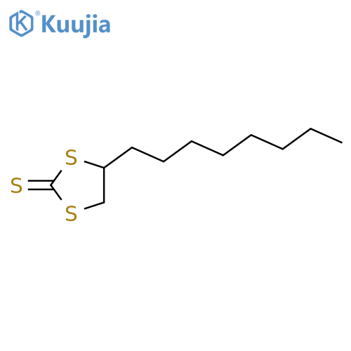 1,3-Dithiolane-2-thione, 4-octyl- structure