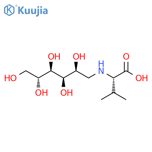 N-Valinyl-1-deoxy-D-glucitol structure