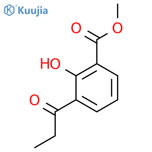 Methyl 2-hydroxy-3-propionylbenzoate structure