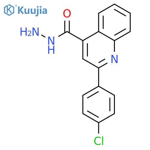 2-(4-Chlorophenyl)quinoline-4-carbohydrazide structure