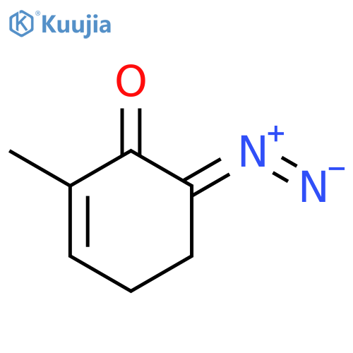 2-Cyclohexen-1-one, 6-diazo-2-methyl- structure