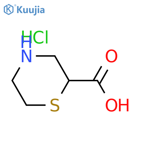 Thiomorpholine-2-carboxylic acid hydrochloride structure