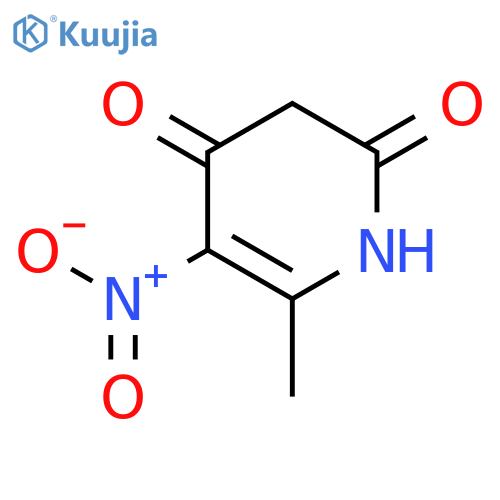 2,4(1H,3H)-Pyridinedione, 6-methyl-5-nitro- structure