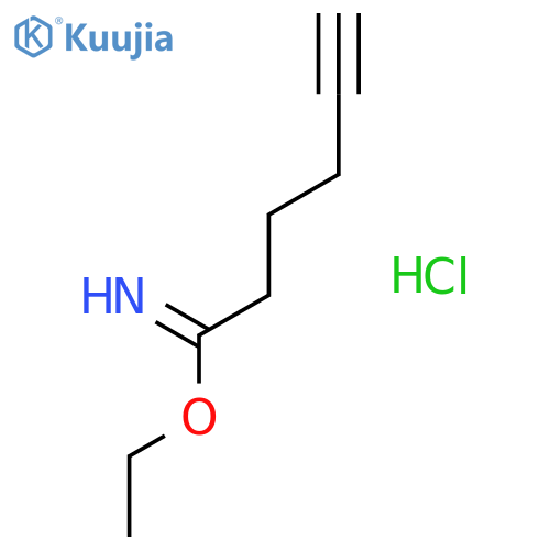 5-Hexynimidic acid, ethyl ester, hydrochloride structure