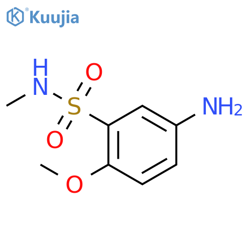 5-amino-2-methoxy-N-methylbenzene-1-sulfonamide structure