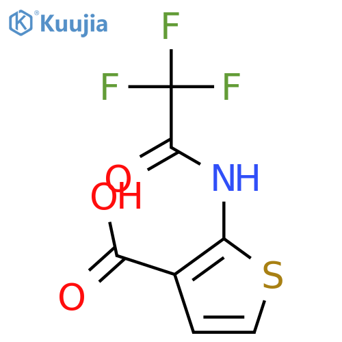 2-(trifluoroacetamido)thiophene-3-carboxylic acid structure